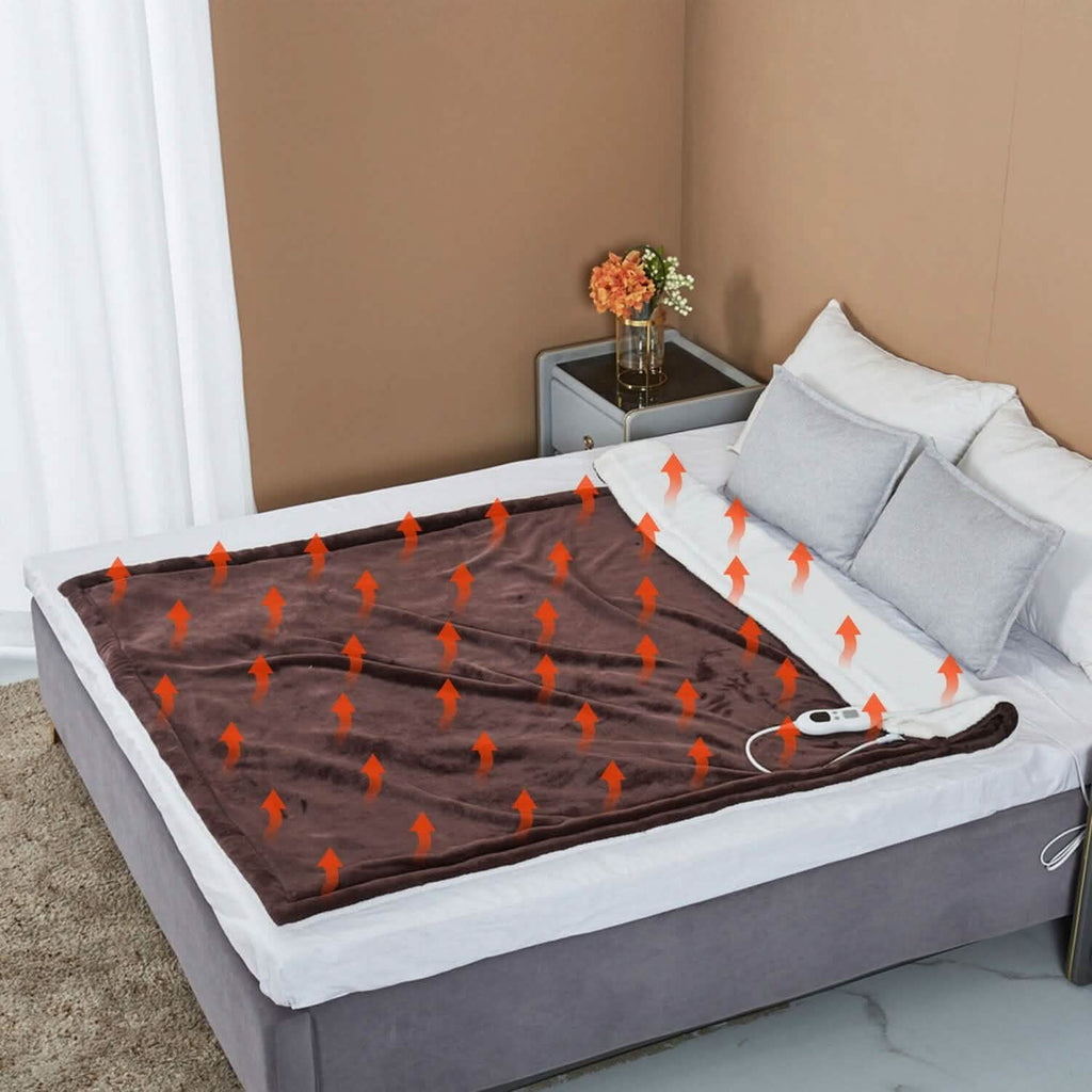 Couverture chauffante en flanelle