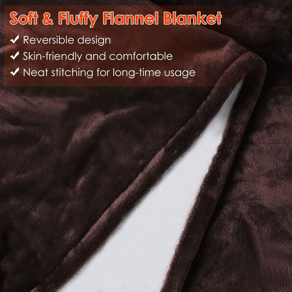 Couverture chauffante en flanelle