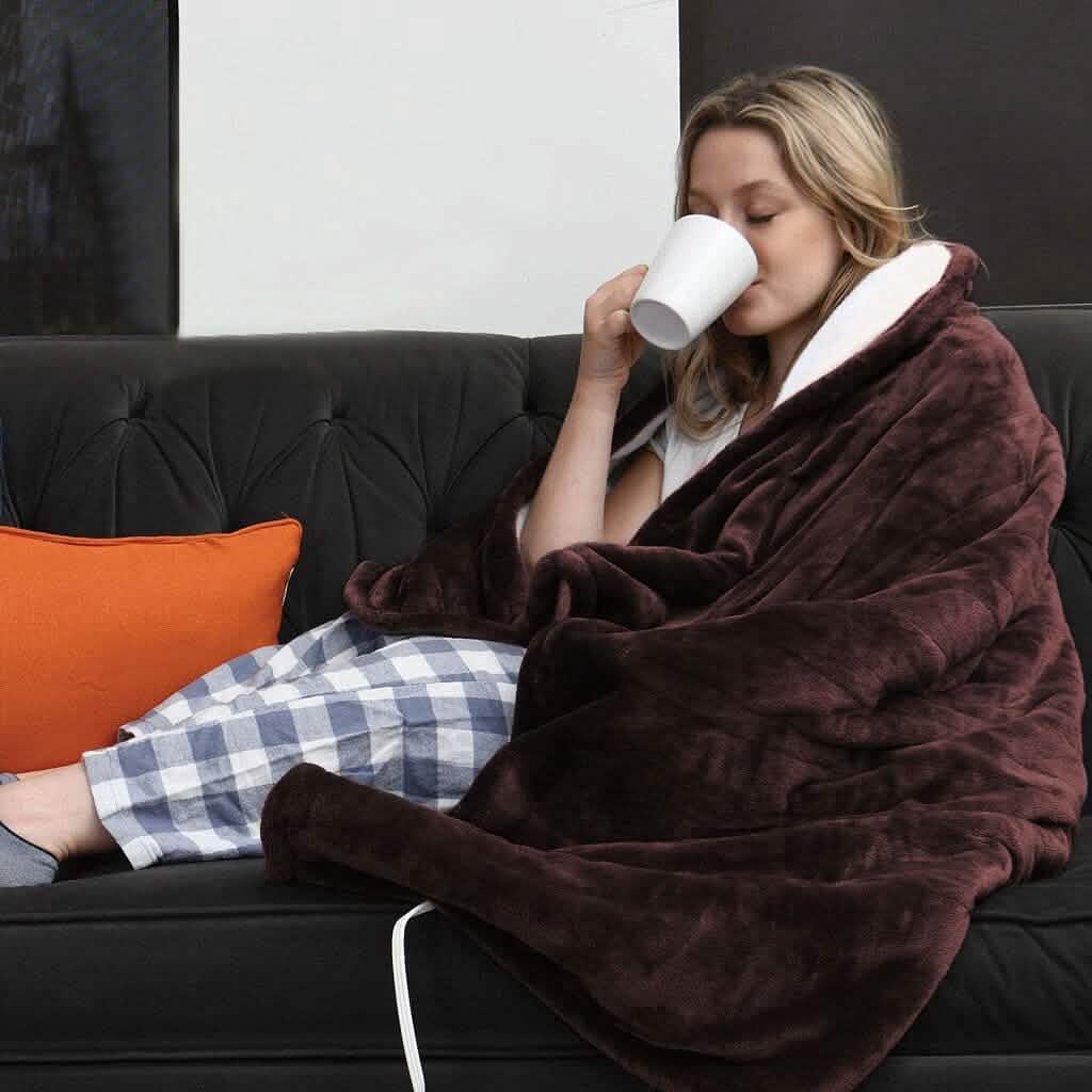 Couverture chauffante en flanelle