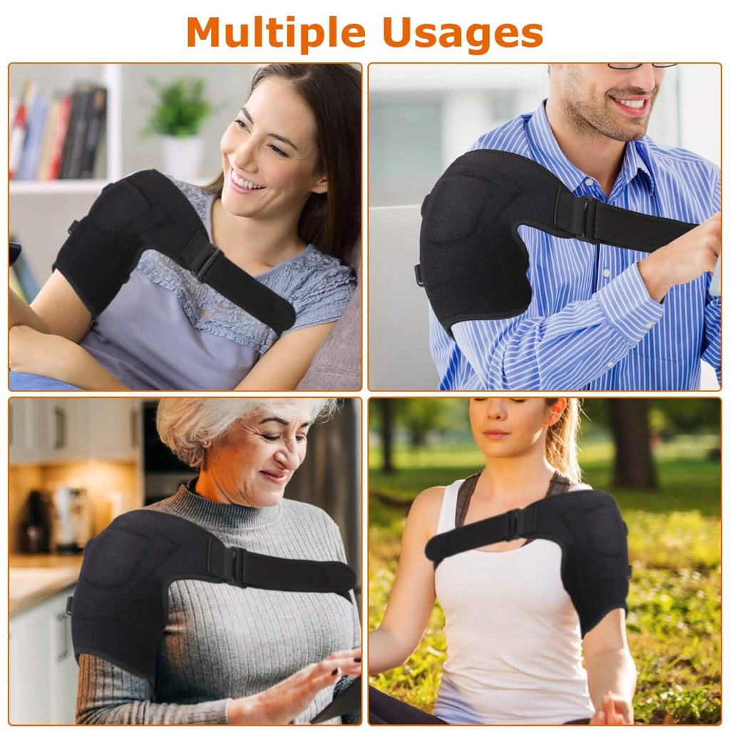 Electric Heating Pad Therapy Shoulder Heating Wrap Compression Sleeve