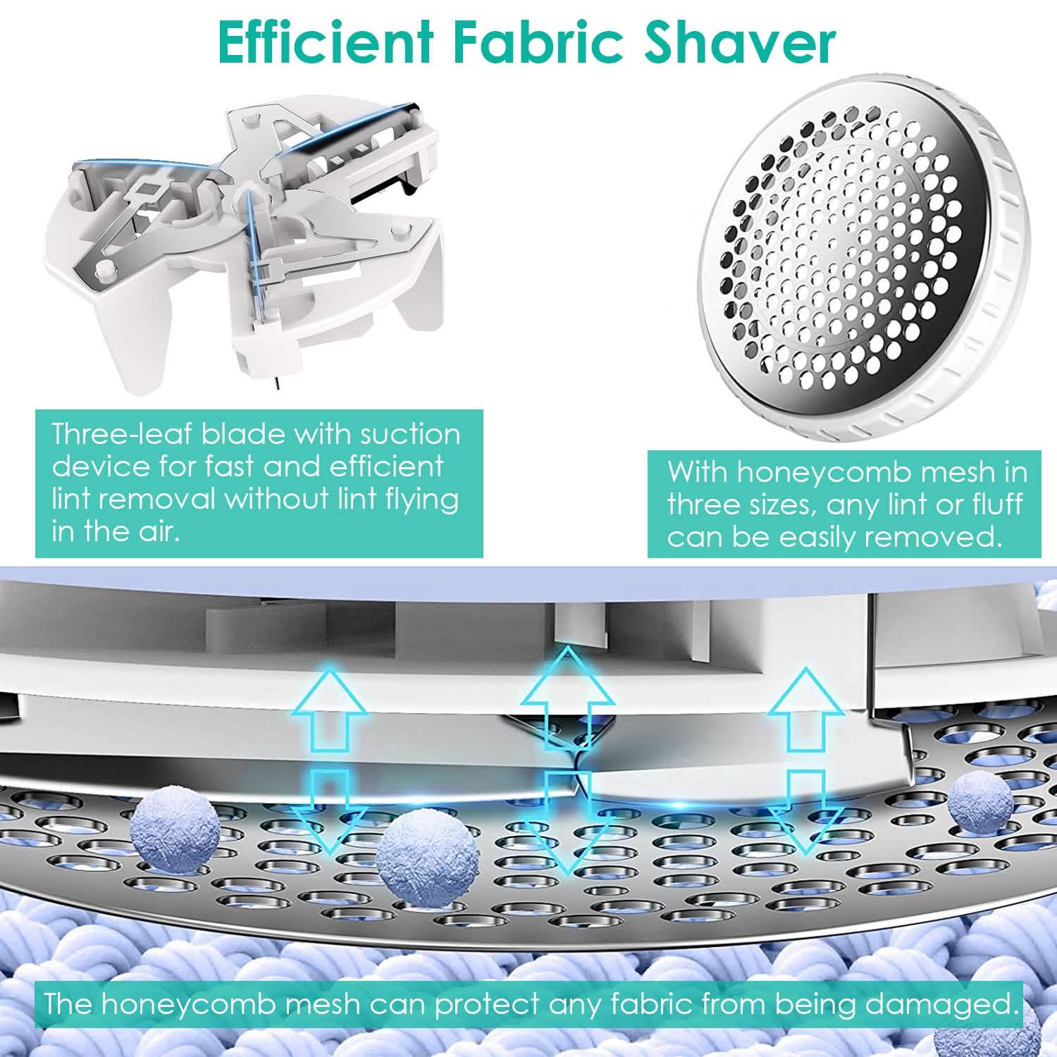 Electric Lint Shaver USB Rechargeable Fabric Clothes Lint Fluff Remover