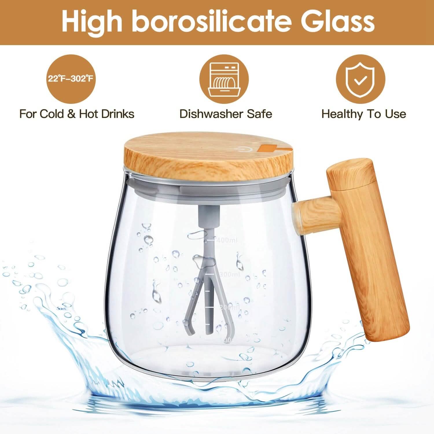 Electric Mixing Mug 400ML High Speed Mixing Cup