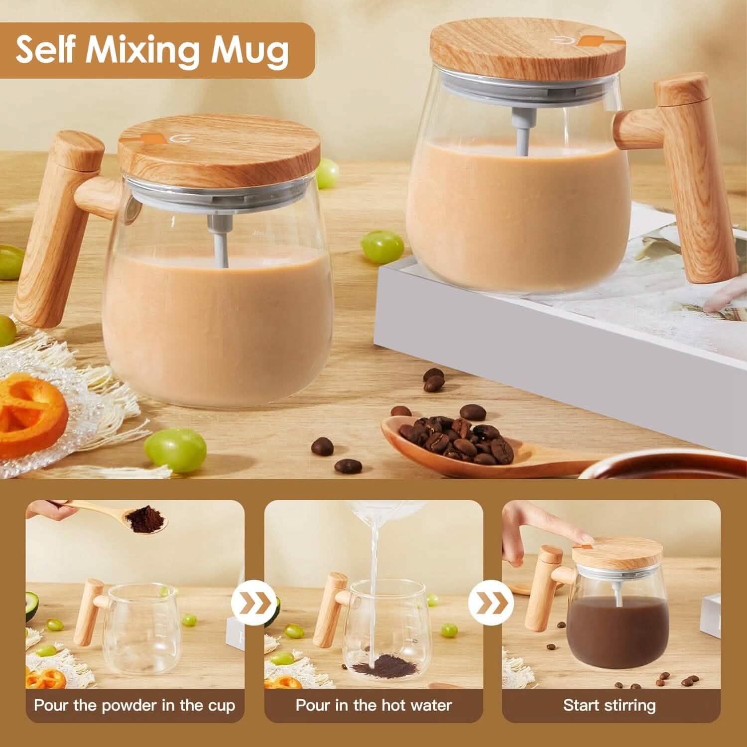 Electric Mixing Mug 400ML High Speed Mixing Cup