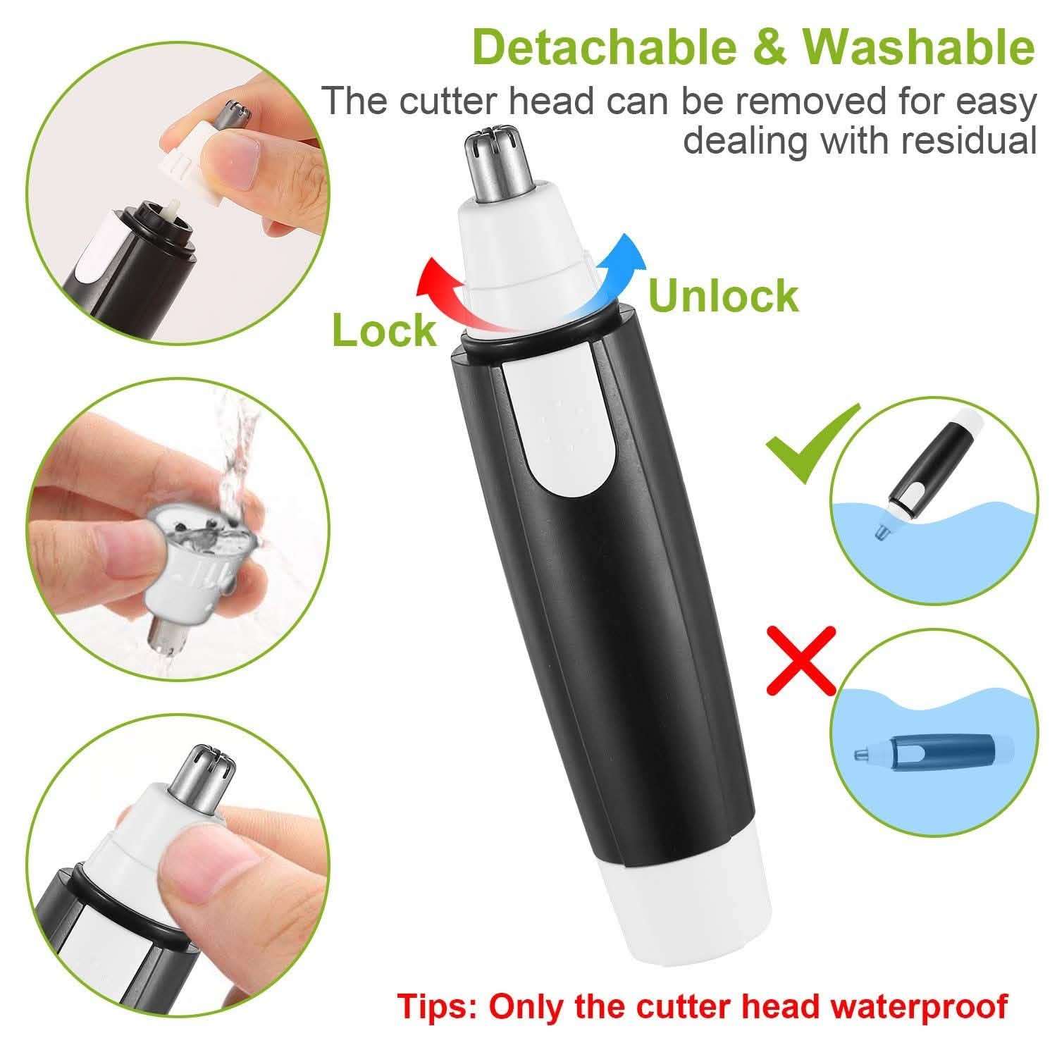 Tondeuse électrique pour nez, oreilles et cheveux