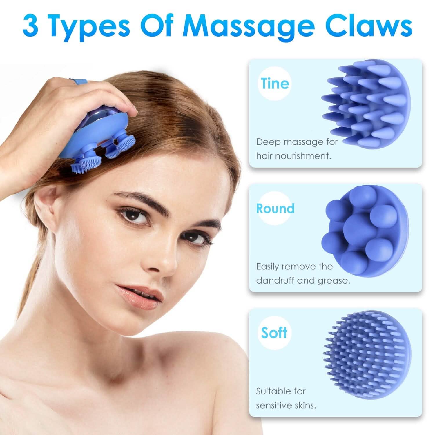 Electric Rechargeable Scalp Massager