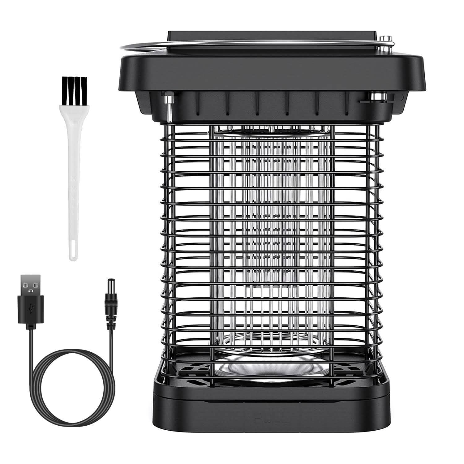 Electric Solar Powered Bug Zapper Lamp IP65 Waterproof for Indoor and Outdoor