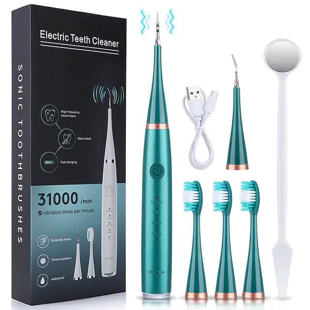 Brosse à dents électrique ultrasonique, détartreur dentaire, kit de blanchiment des dents