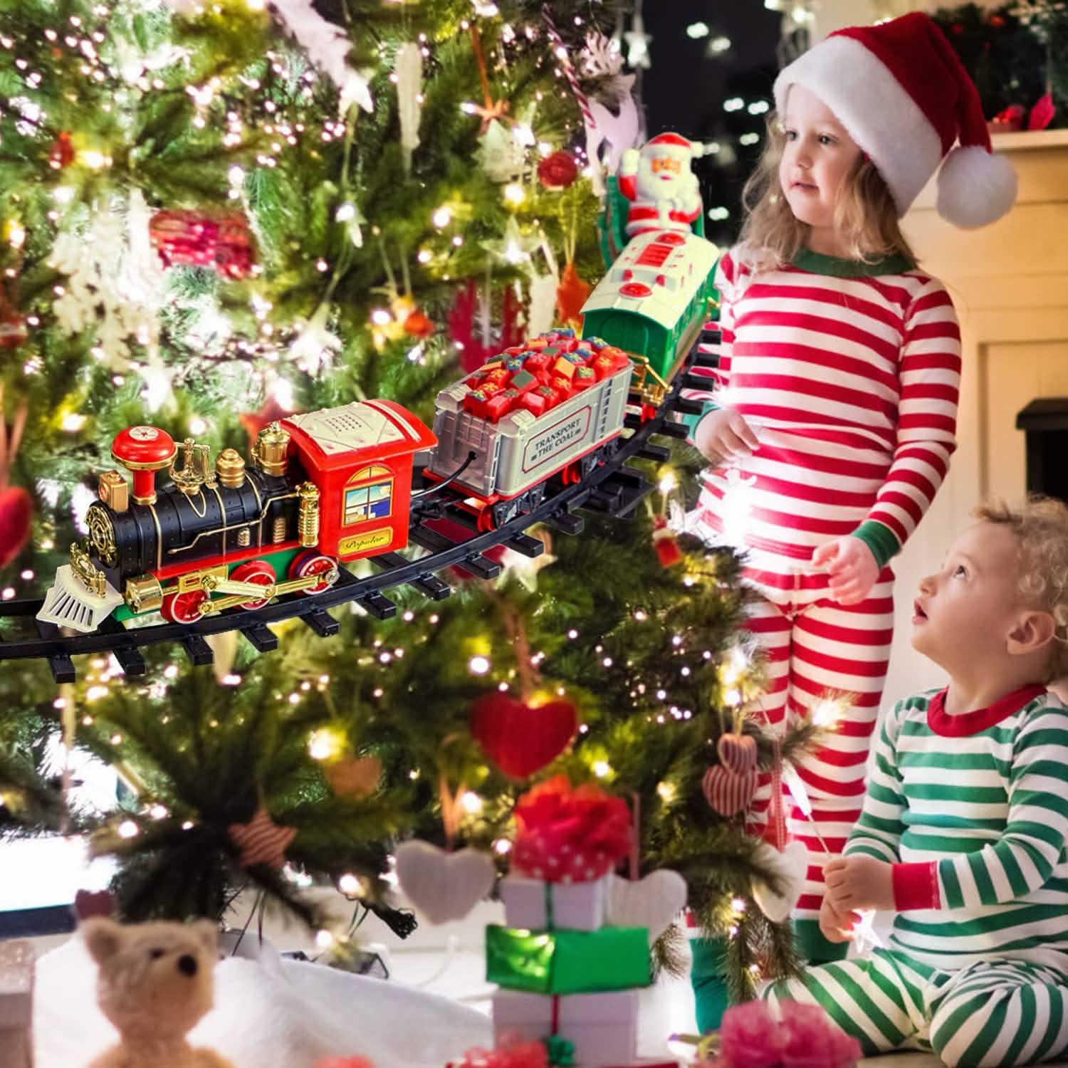Ensemble de train électrique de Noël pour enfants