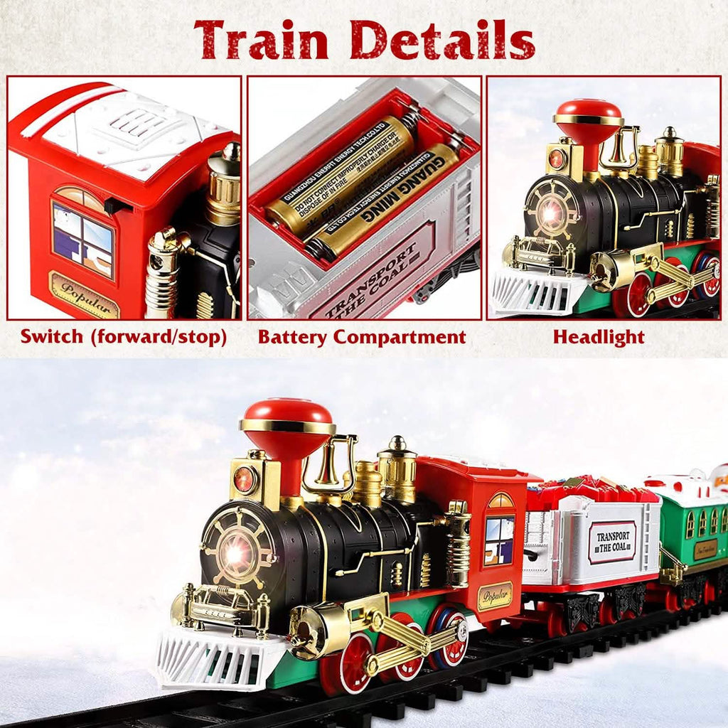 Ensemble de train électrique de Noël pour enfants