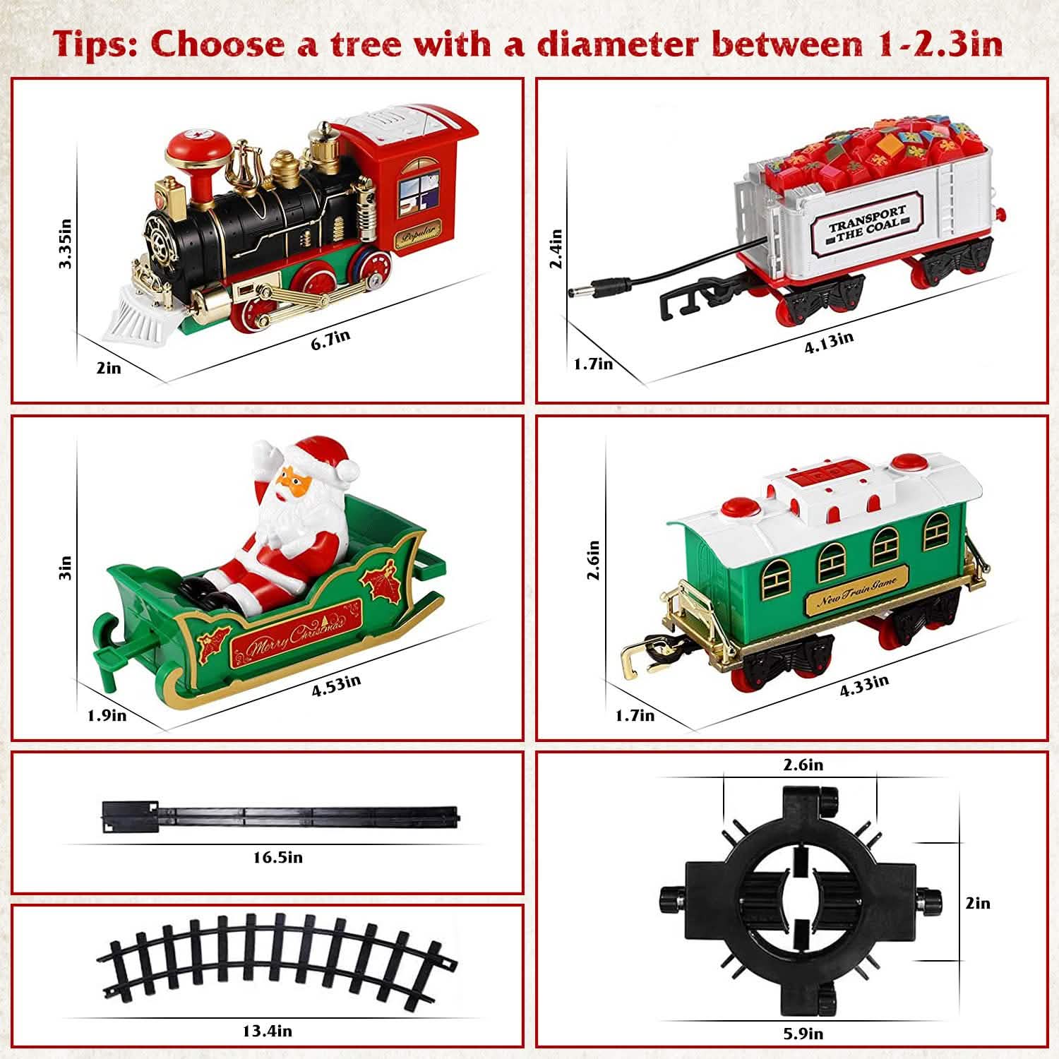 Ensemble de train électrique de Noël pour enfants