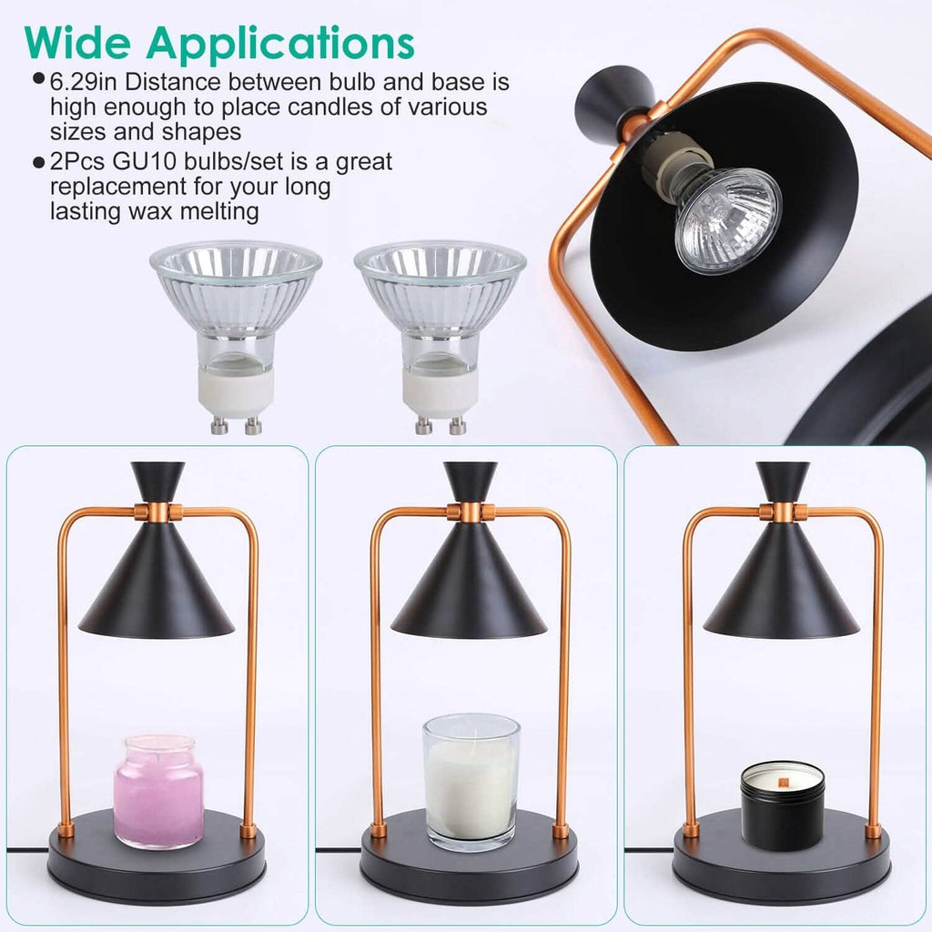 Electric Wax Melt Warmer Lamp Dimmable with 2 GU10 Bulbs