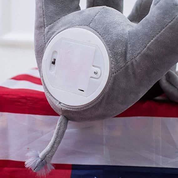Electronic Talking Singing Blinking Eyes Elephant Plush Toy