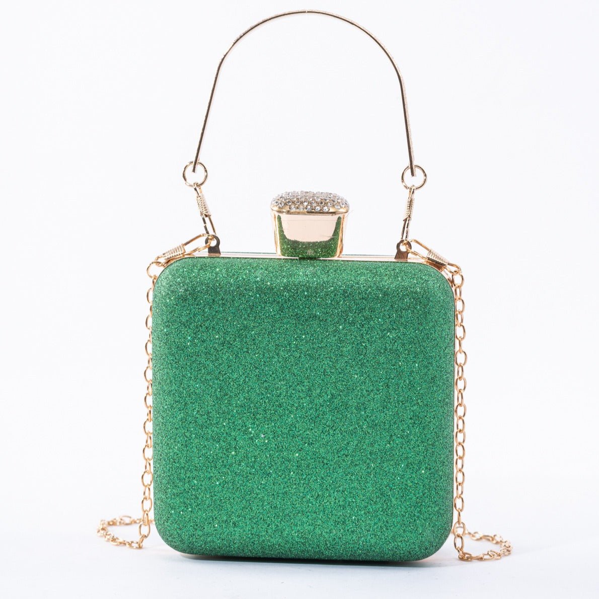 Elegance Brilliant Diamond Bag - Handcrafted Evening Box Bag for Soirées & Weddings (MAC269)