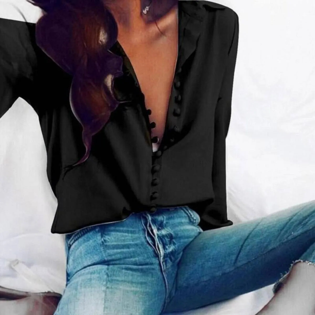 Women's Elegant Buttons Blouse