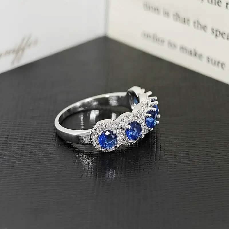 Elegant Copper Ring with Synthetic Cubic Zirconia