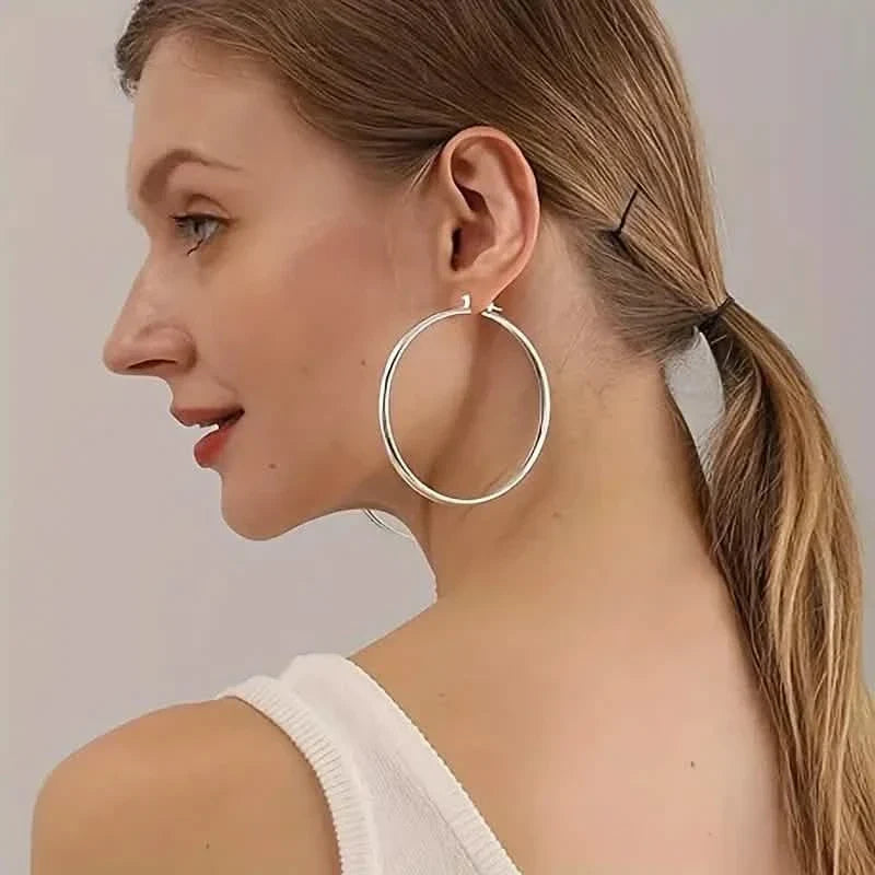 Elegant Daily Wear Round Circle Hoop Earrings