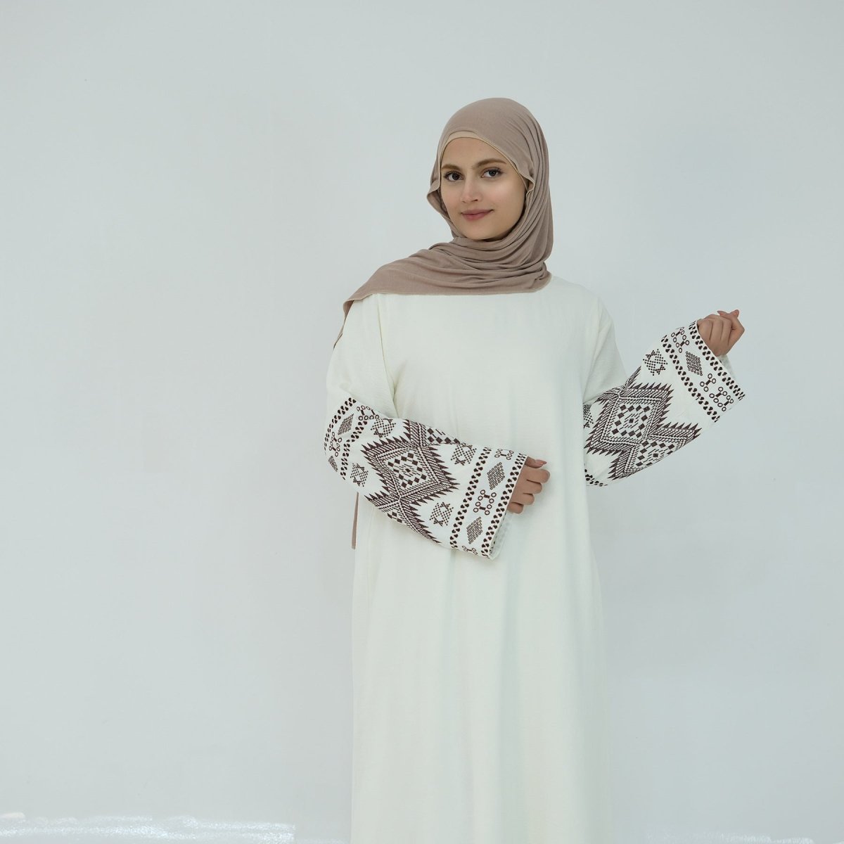 Elegant Embroidered Casual Abaya (MA139)