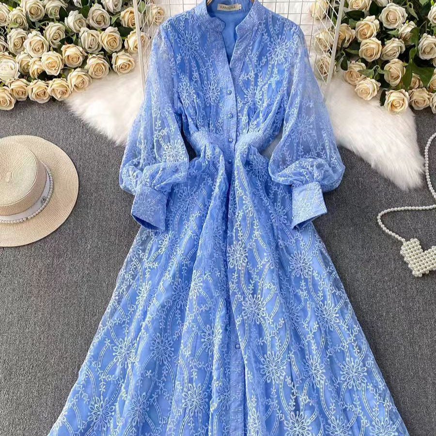 Embroidered Lace Dress(MS327)