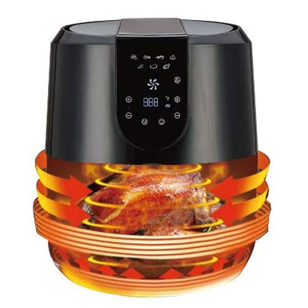 Friteuse à air Emerald d'une capacité de 5,2 litres avec écran tactile numérique LED