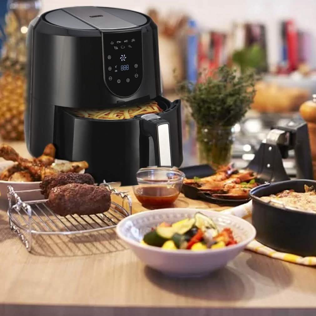 Friteuse à air Emerald d'une capacité de 5,2 litres avec écran tactile numérique LED