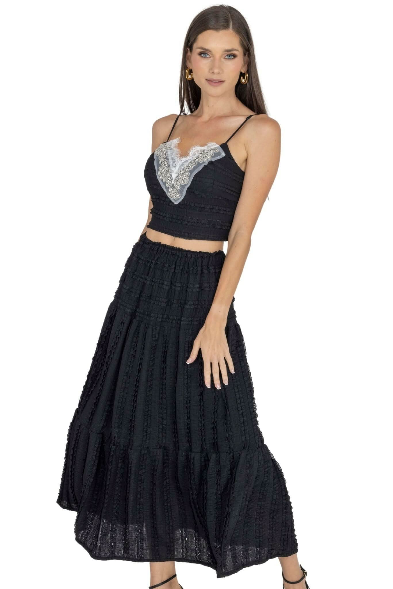 Emma Top & Maxi Skirt Set