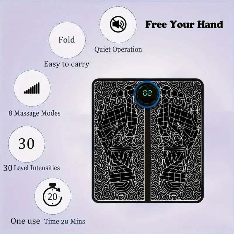 Tapis de massage stimulateur EMS pour les pieds
