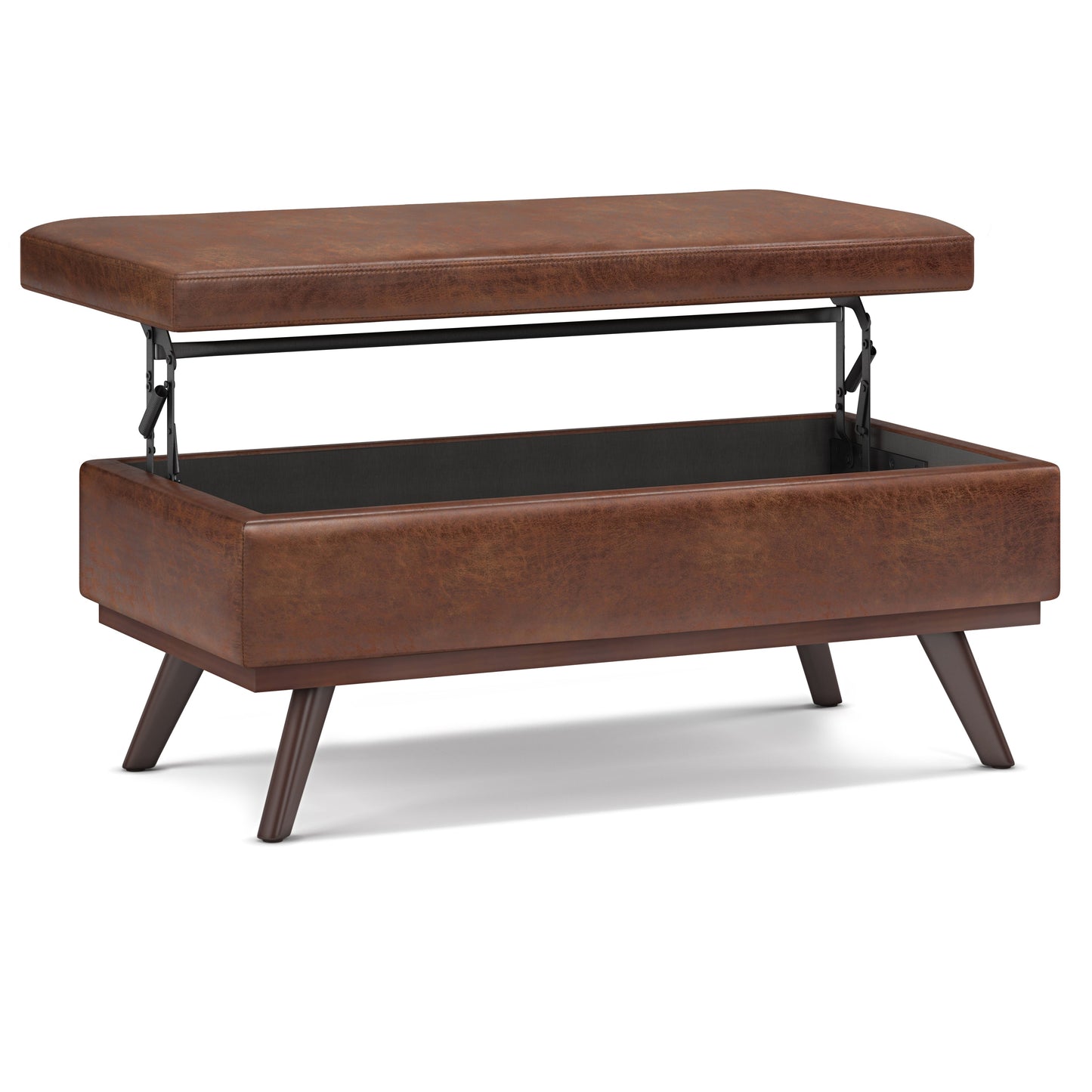 Owen 42 Inch Wide Lift Top Large Coffee Table Storage Ottoman