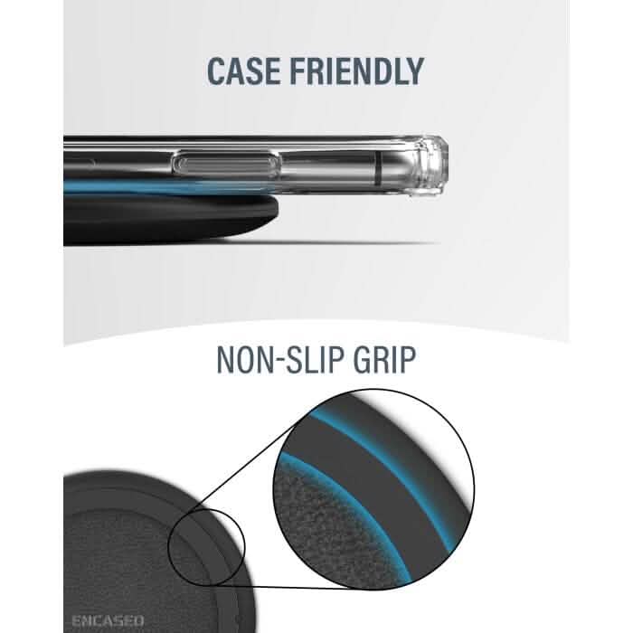 Base de recharge sans fil Qi Encased (charge rapide) Chargeur ultra fin pour iPhone et appareils Android