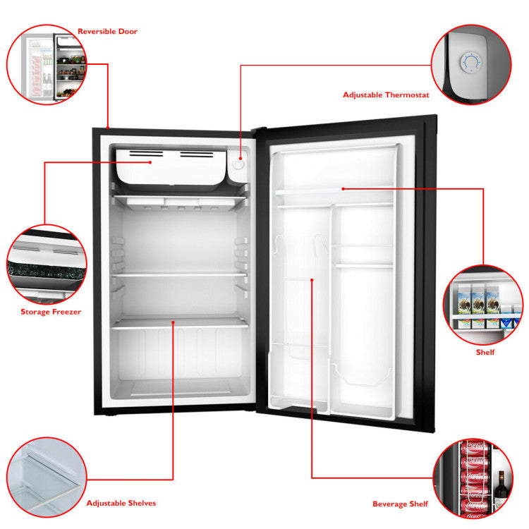 3.2 cu. ft. Mini Dorm Compact Refrigerator