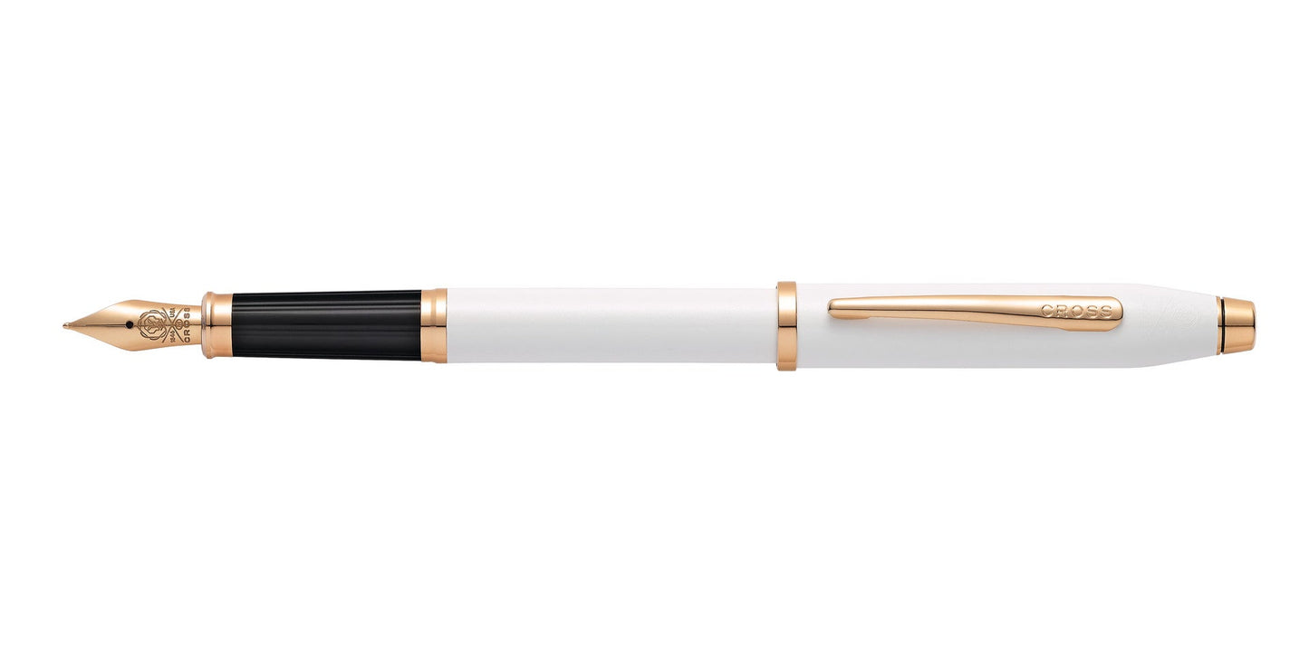 Century® II Pearlescent White Lacquer Medium Nib Fountain Pen