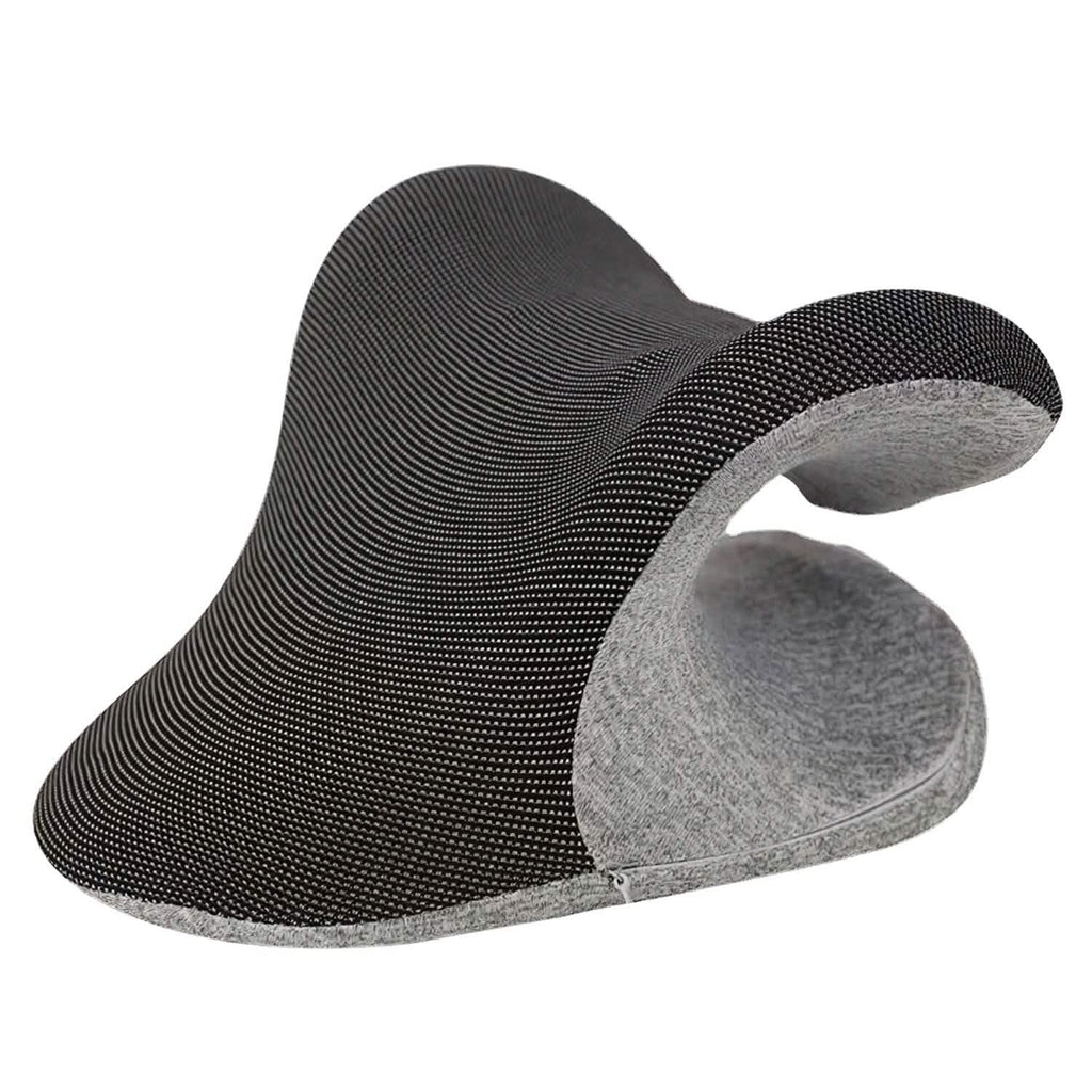 Ergonomic Heated Neck Stretcher Cervical Traction Therapy Pillow with Graphene Heating Pad
