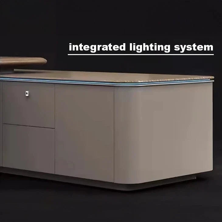Laurier · Modern L-Shaped Executive Desk