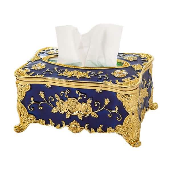 Boîte à mouchoirs vintage européenne