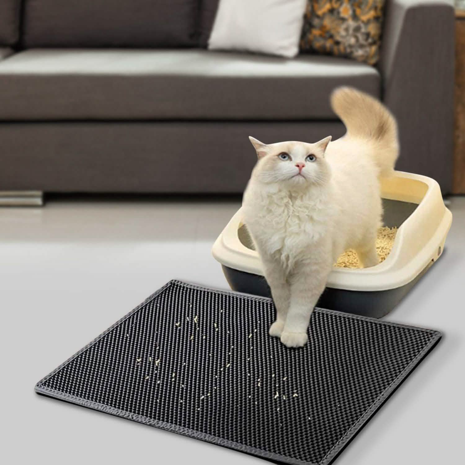 EVA ハニカム 二重層 猫用トイレマット