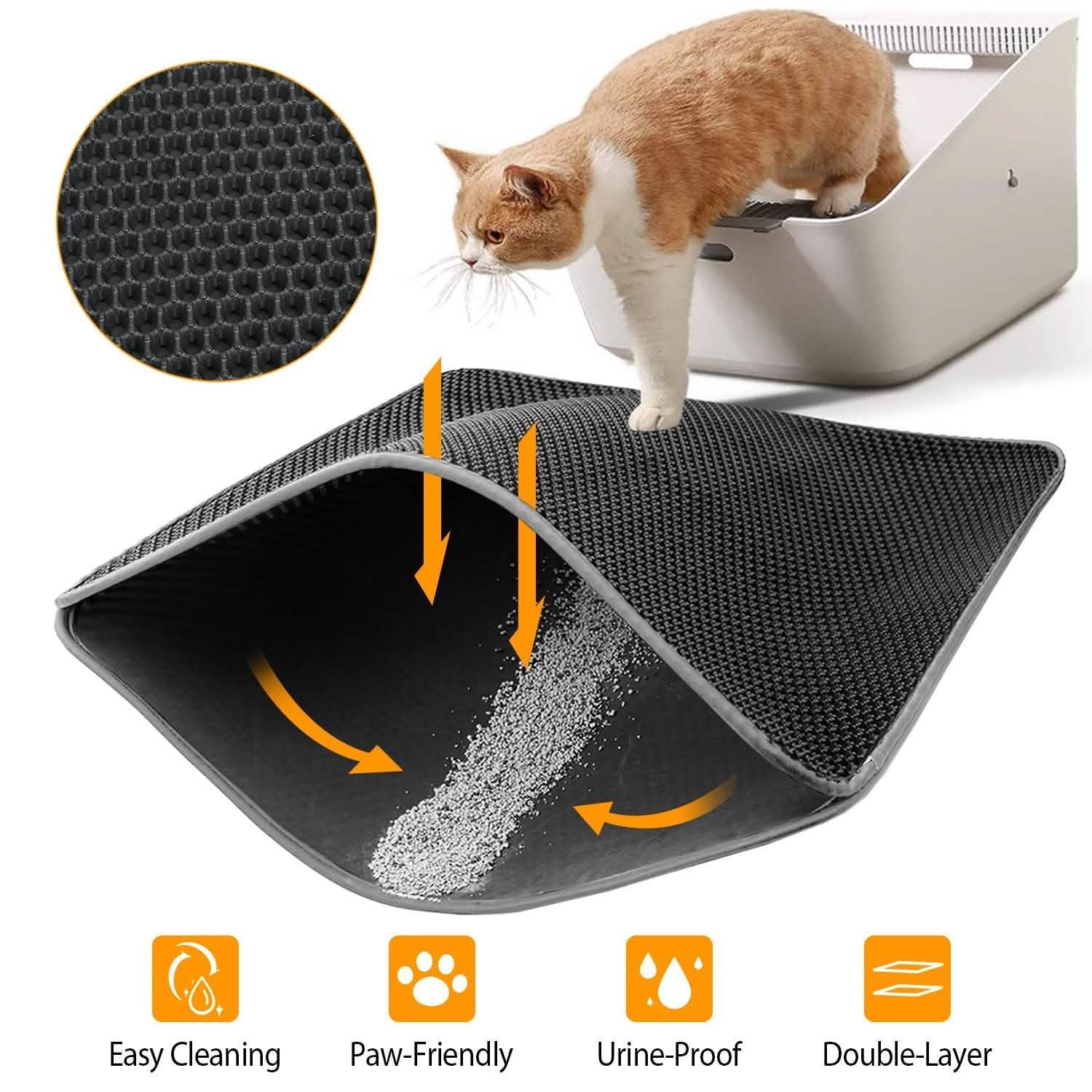 EVA ハニカム 二重層 猫用トイレマット