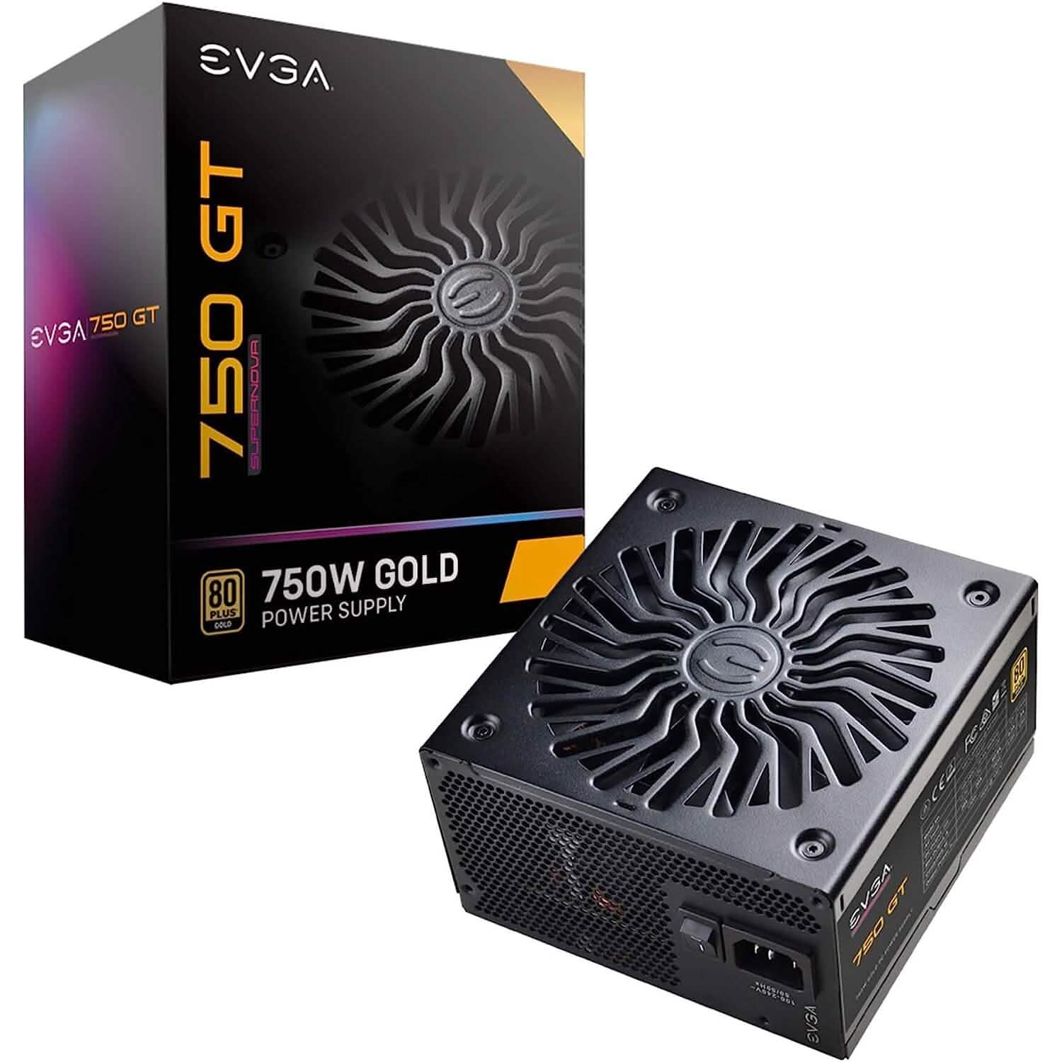 Alimentation EVGA 750w Gold 220-GT-0750-Y1 (Remise à neuf)