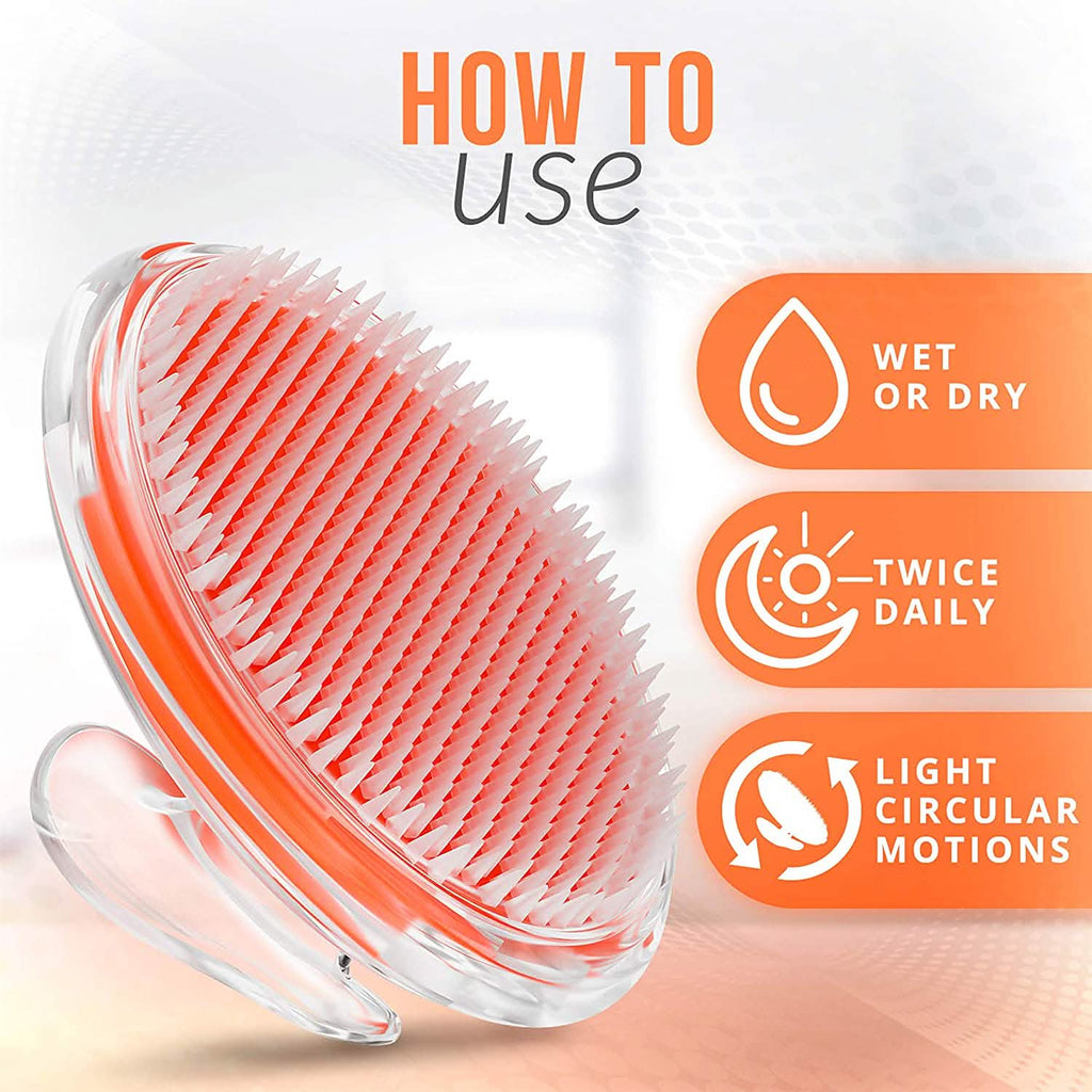 Brosse exfoliante pour poils incarnés et bosses de rasoir
