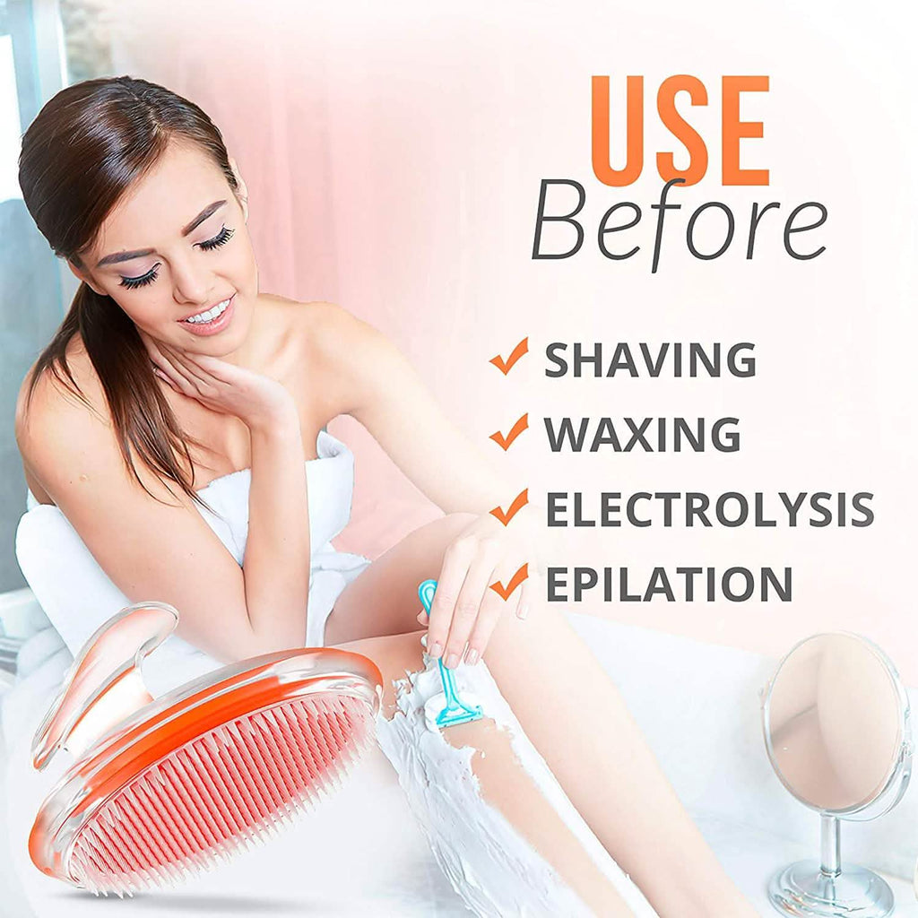 Brosse exfoliante pour poils incarnés et bosses de rasoir