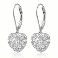 Exquisite Hollow Heart-Shaped Hoop Earrings