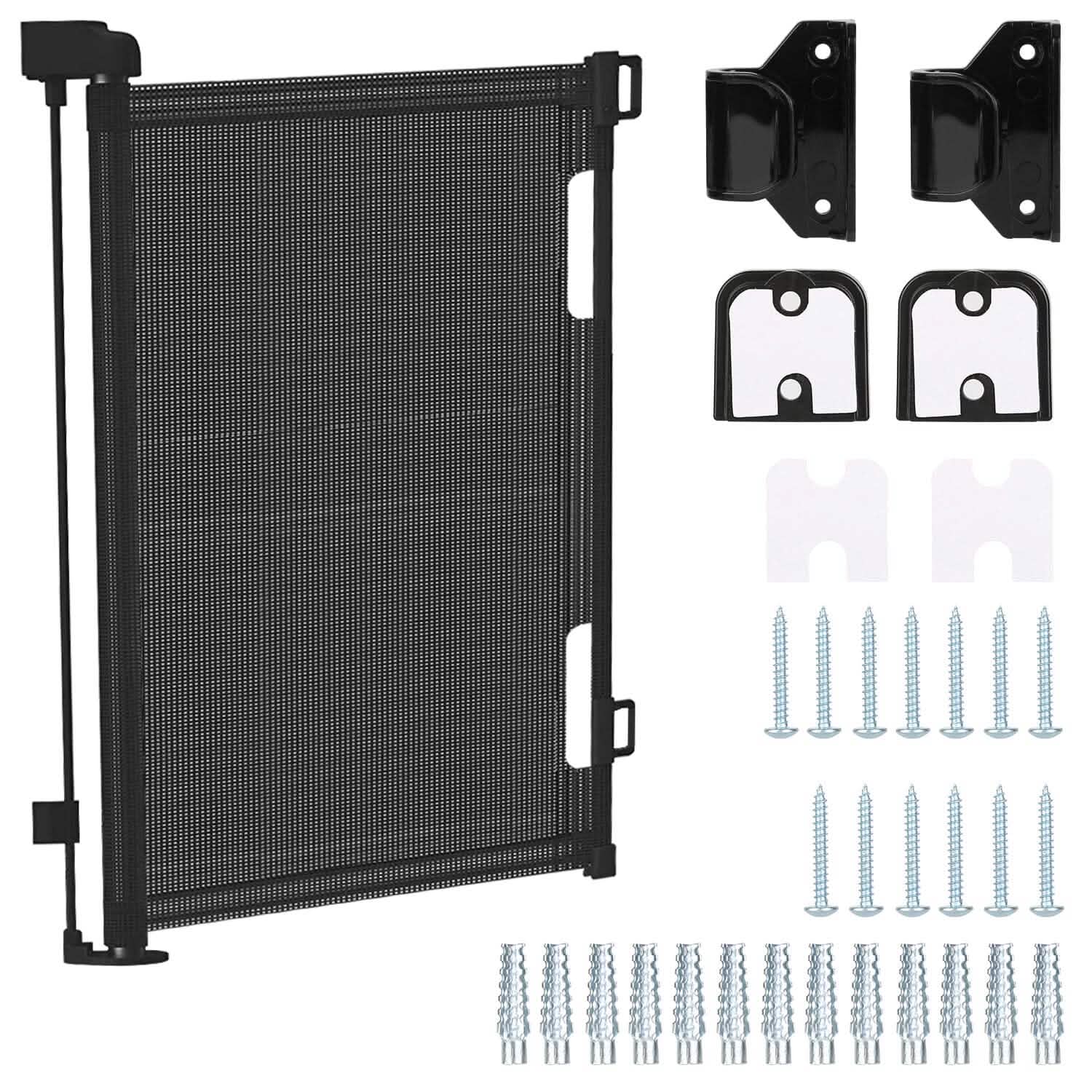 Extra Wide Child Safety Gate Retractable Door