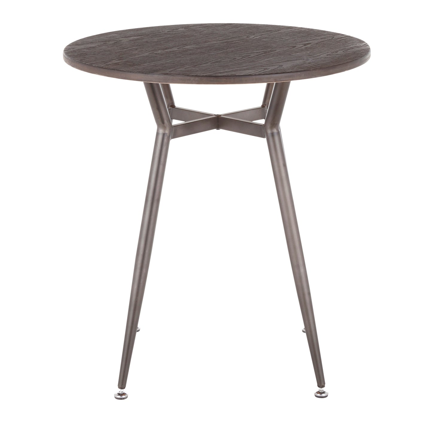 Round Dinette Table in Antique Metal