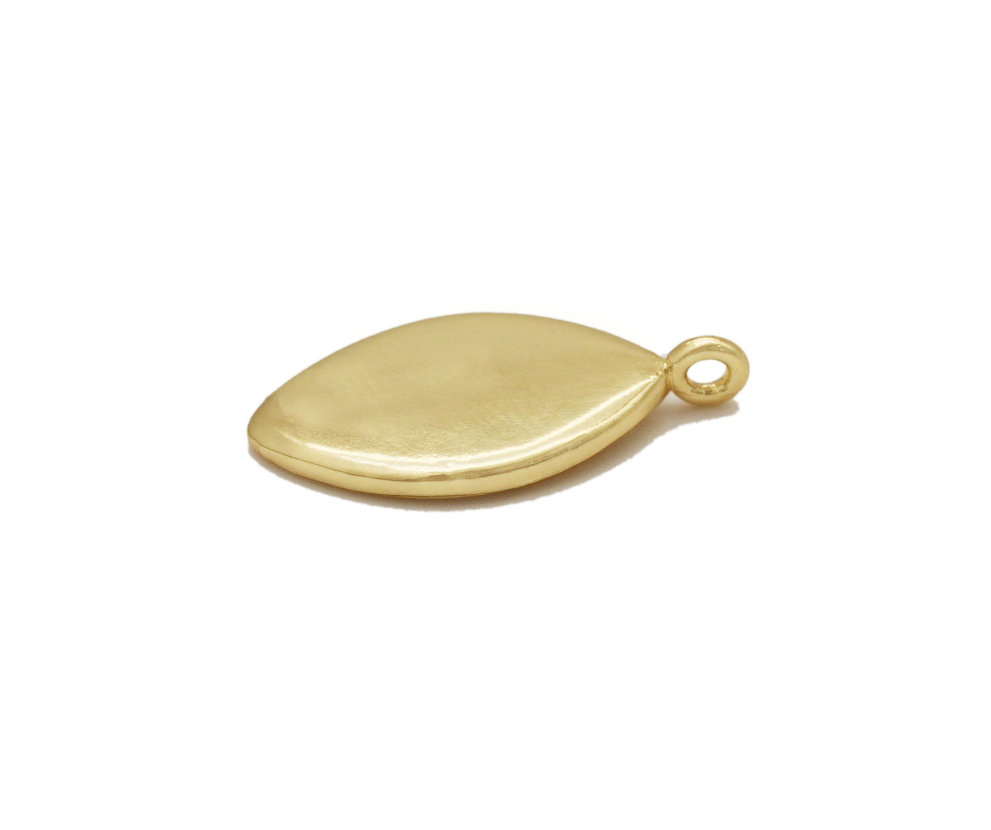 Gold Cross Leaf Charm, Sku#LK703