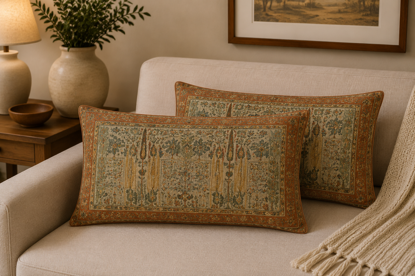 Persian-Inspired Luxurious Accent Cushions