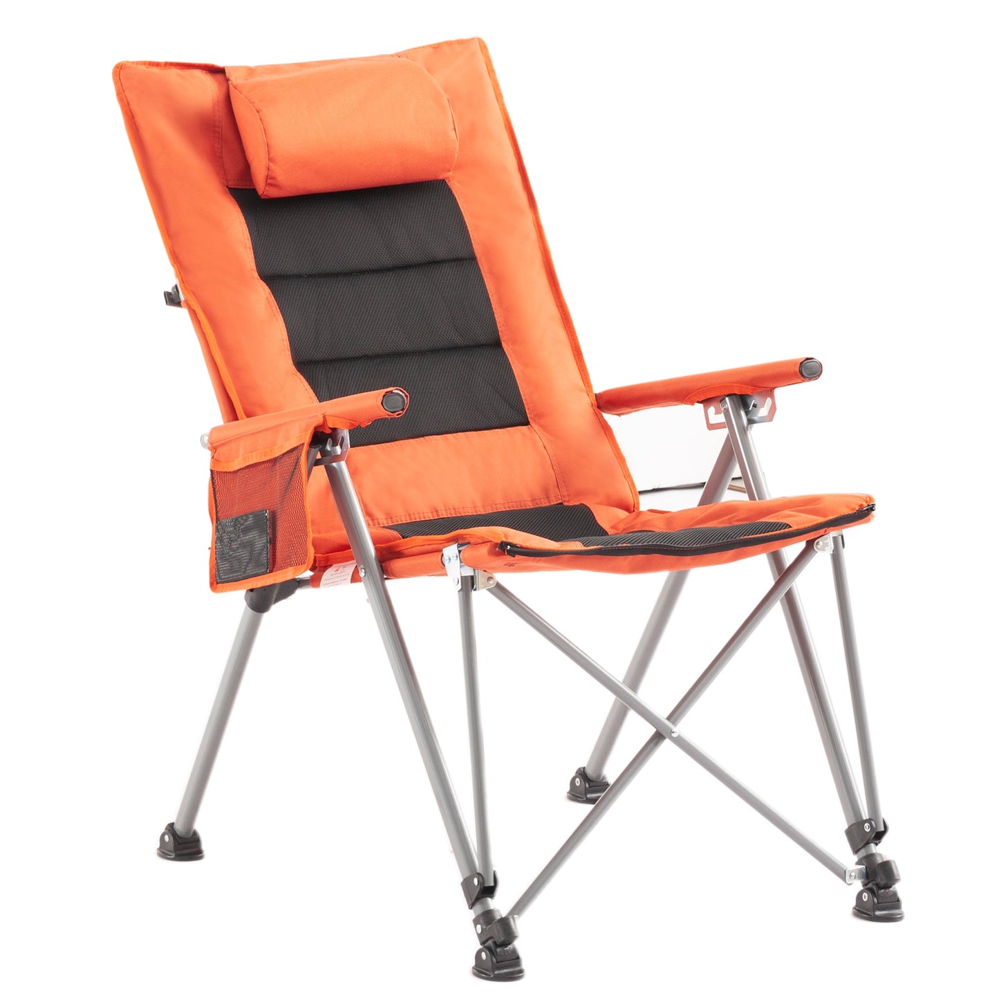 5-Position Adjustable Folding Camping Chair with Footrest