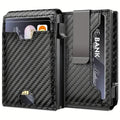 Minimalist Carbon Fiber Wallet for Men – Slim Bifold with Money Clip & RFID Protection