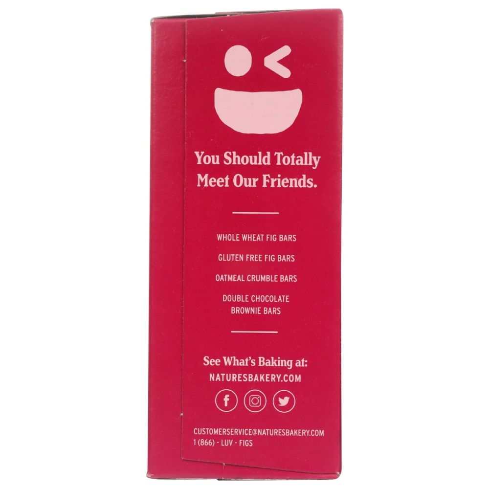 NATURES BAKERY: Whole Wheat Fig Bars Raspberry, 12 oz