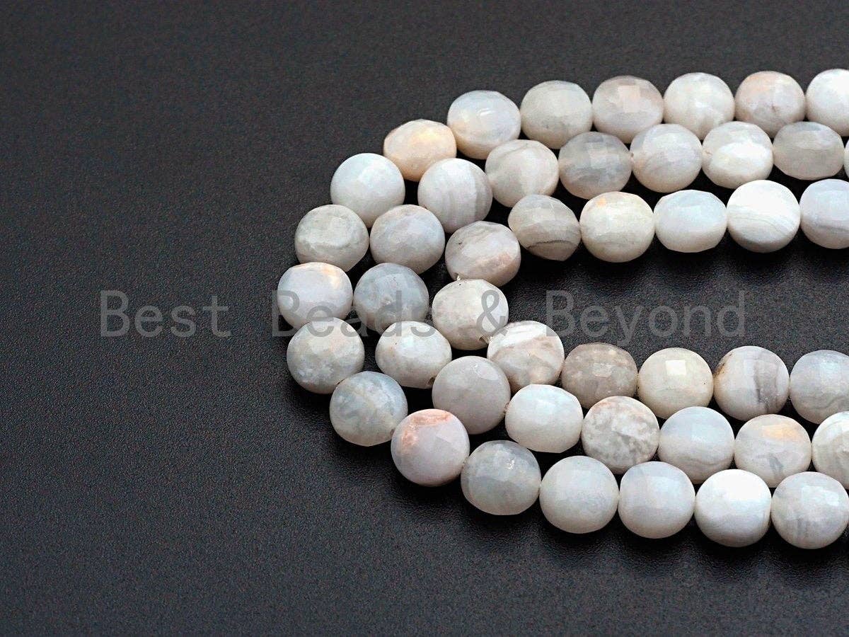 SPECIAL Checkerboard Cut Natural Agate Coin Shape beads, 6mm/8mm/10mm Natural Turtle Shell Cut Agate Beads, 16" Full strand, Sku#U761