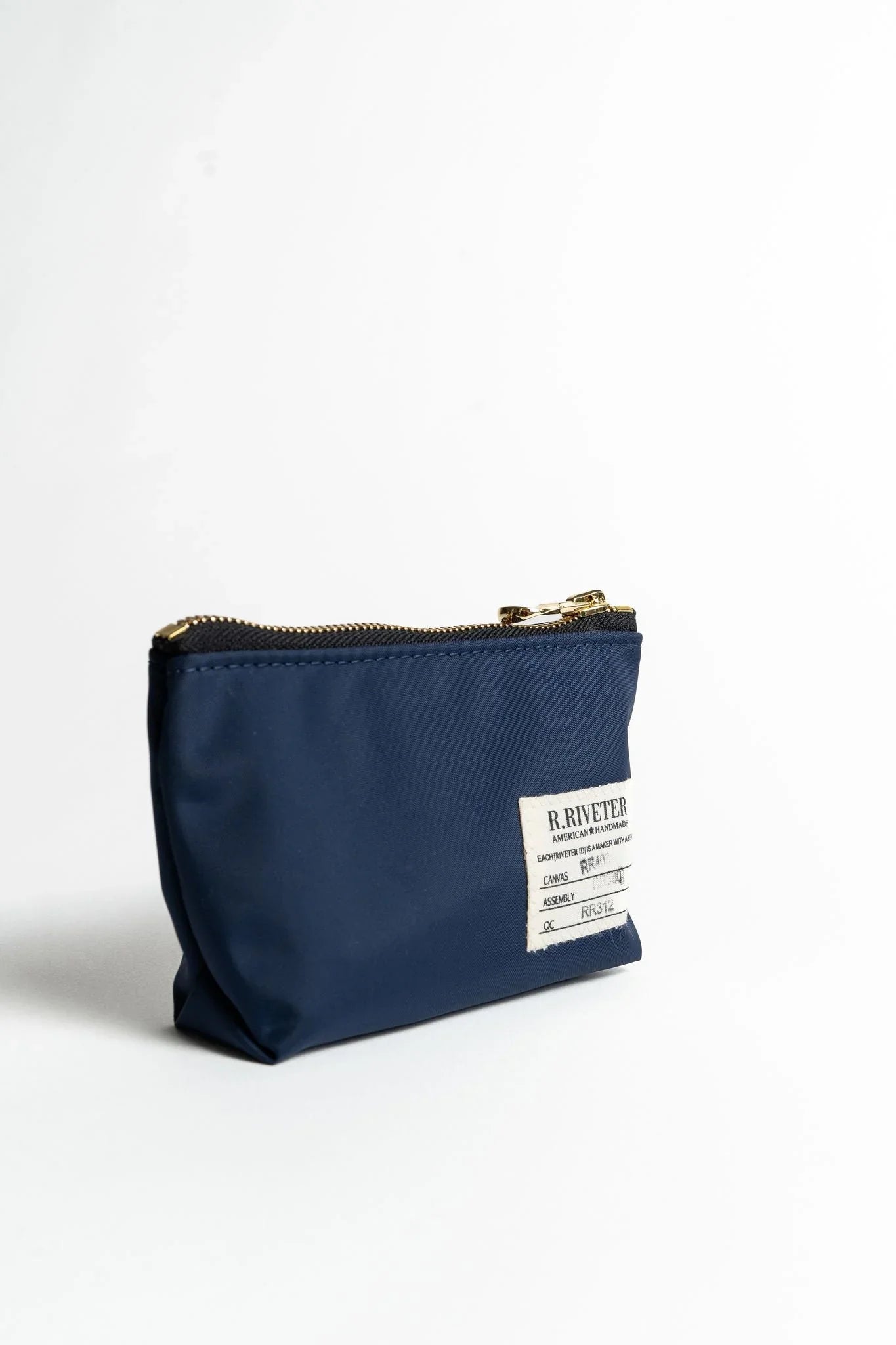 Lucy Mini Zipper Pouch | Navy Nylon