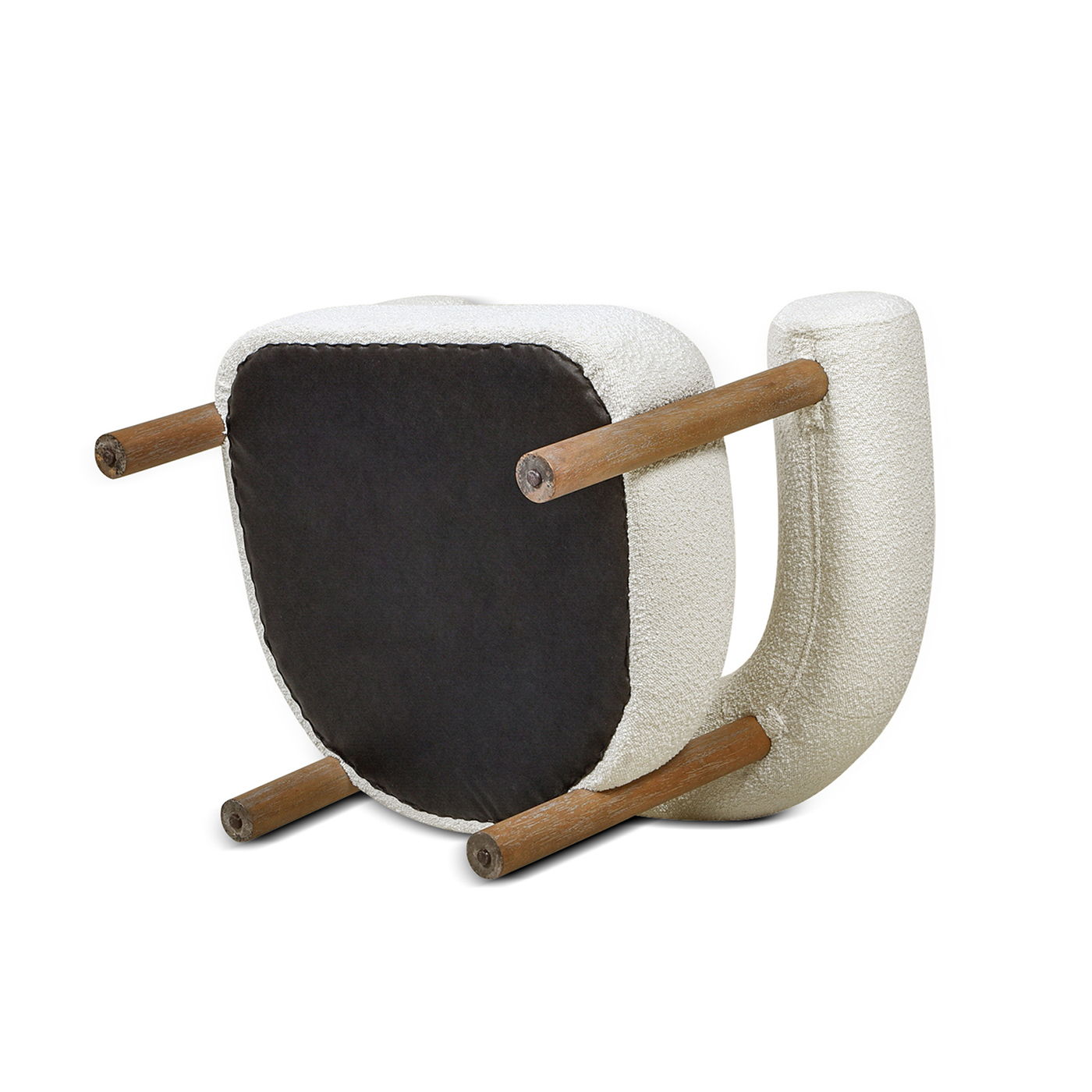 Fuji - Barrel Accent Arm Chair - Ivory White