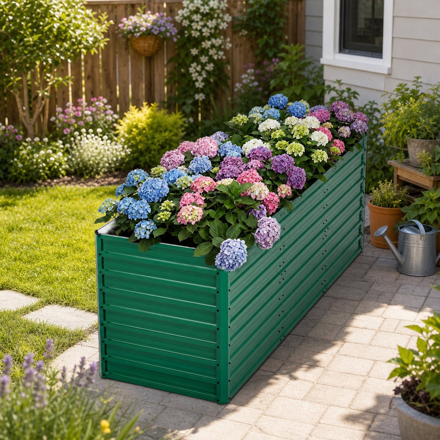 Raised Garden Bed Kit - Ergonomic Height Metal Planter Box